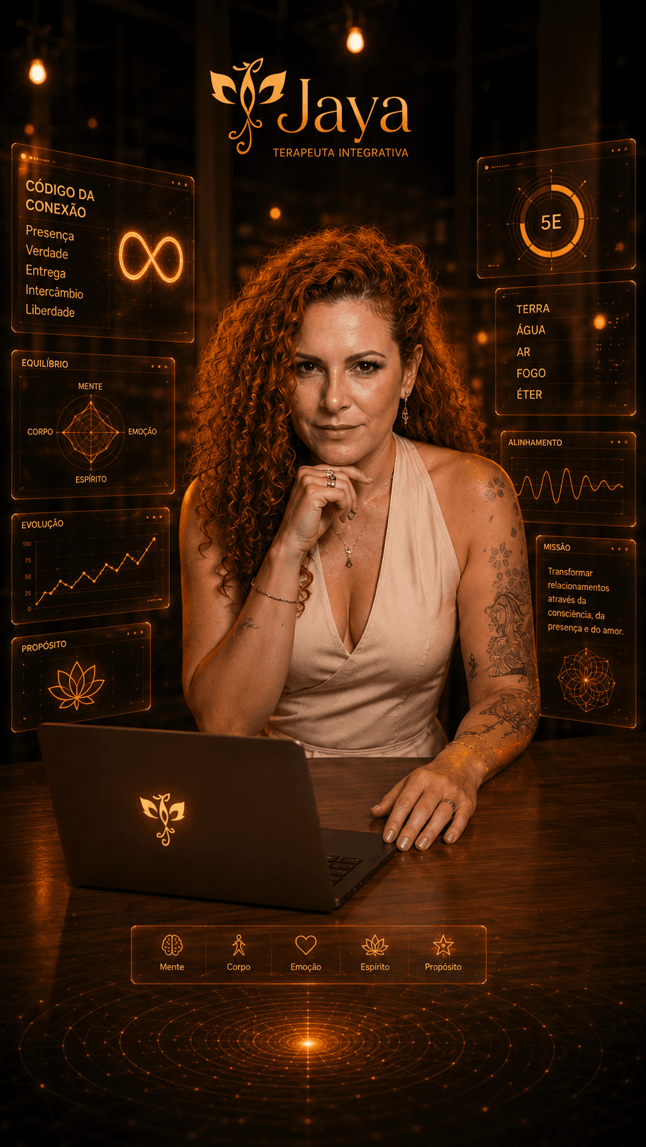 Jaya, terapeuta integrativa, criadora da masterclass